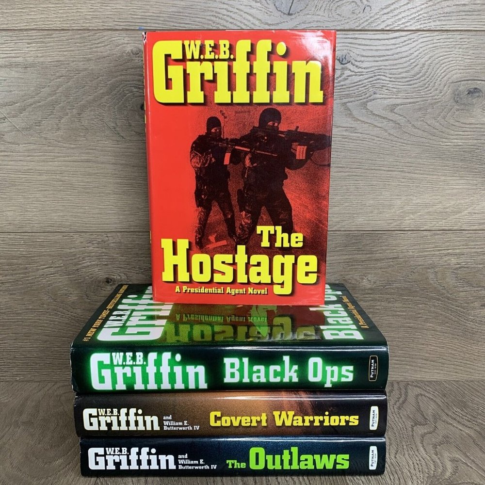 W.E.B. Griffin Lot Of 4 PRESIDENTIAL AGENT Series Books 2,5-7 Hardback